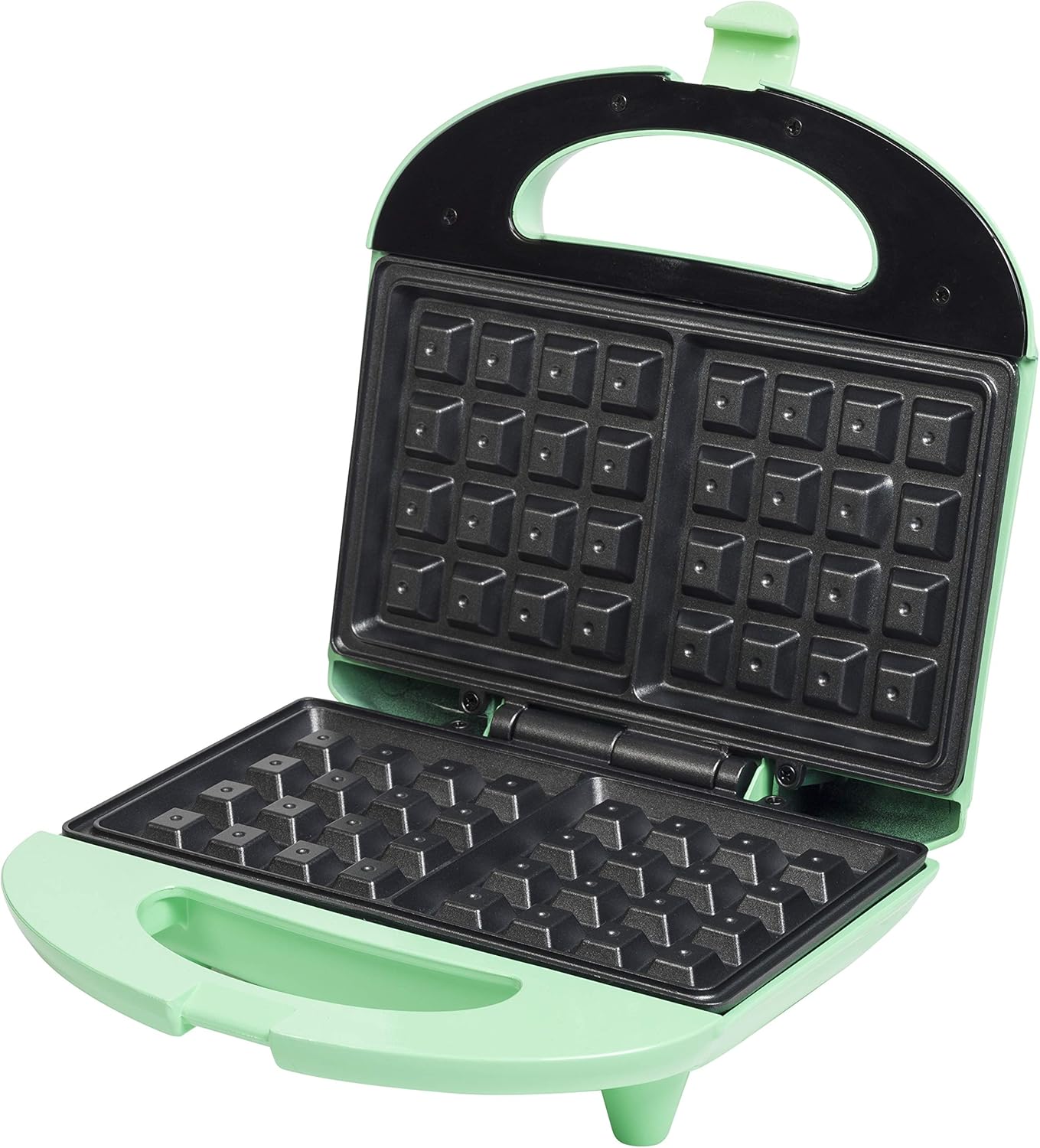 Bestron - Gaufrier Rétro - 700W, revêtement antiadhésif, vert menthe