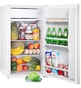 Upstreman Réfrigérateur 91 L avec congélateur et compartiment à légumes, thermostat réglable, min...