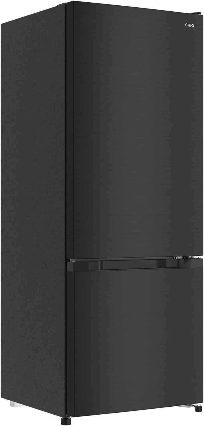 CHIQ - FBM205L42 - 205L, acier noir, 39dB, faible givre, portes réversibles