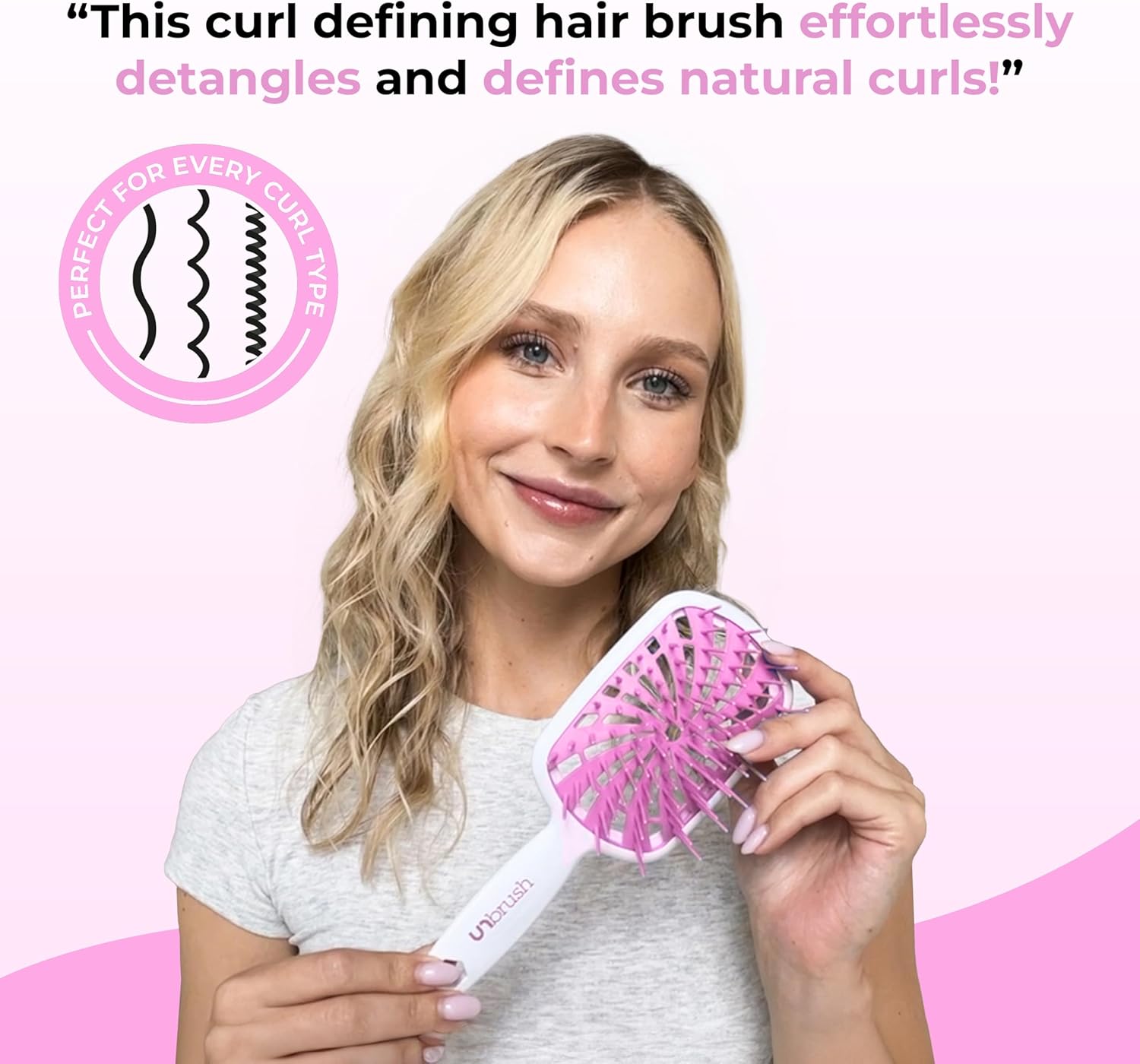 FHI Heat - UNbrush Plus - ultra légère, démêlage doux, 84 poils UltraFlex