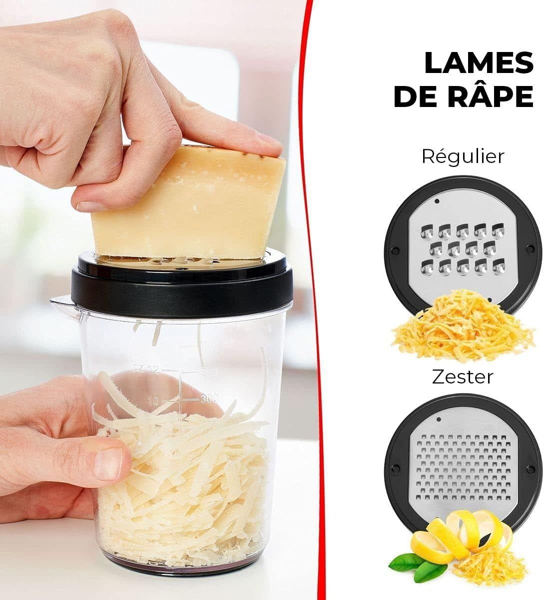 Spiraliseur de légumes - 8-en-1 multifonction - coupe spirale – spaghettis, tagliatelles, trancheuse