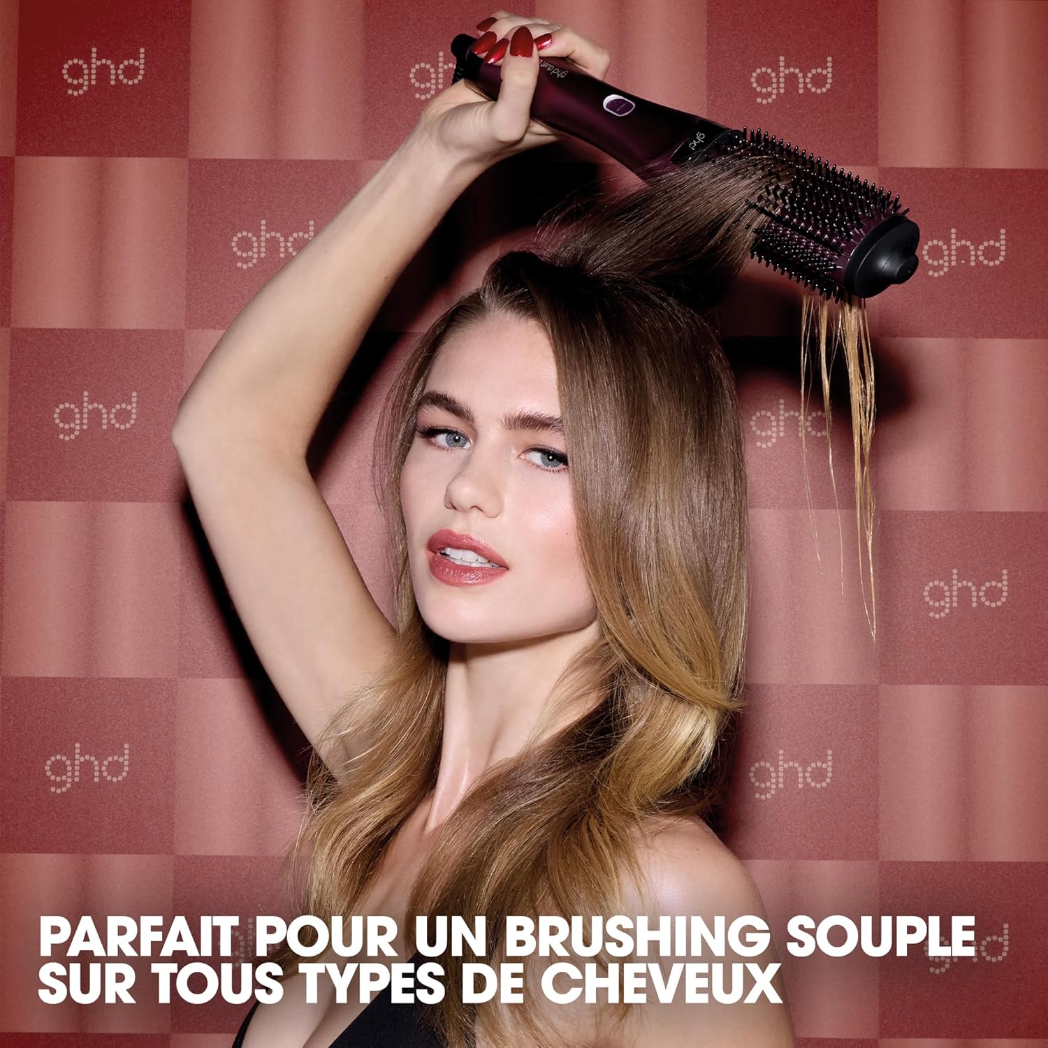 ghd - Duet Blowdry Bordeaux - brosse 2-en-1 crème volume, brushing durable