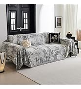 MYSKY HOME Housse de canapé 3 places - Chenille Canapé Housse de canapé en forme de L, housse de canapé géométrique abstrait, S...