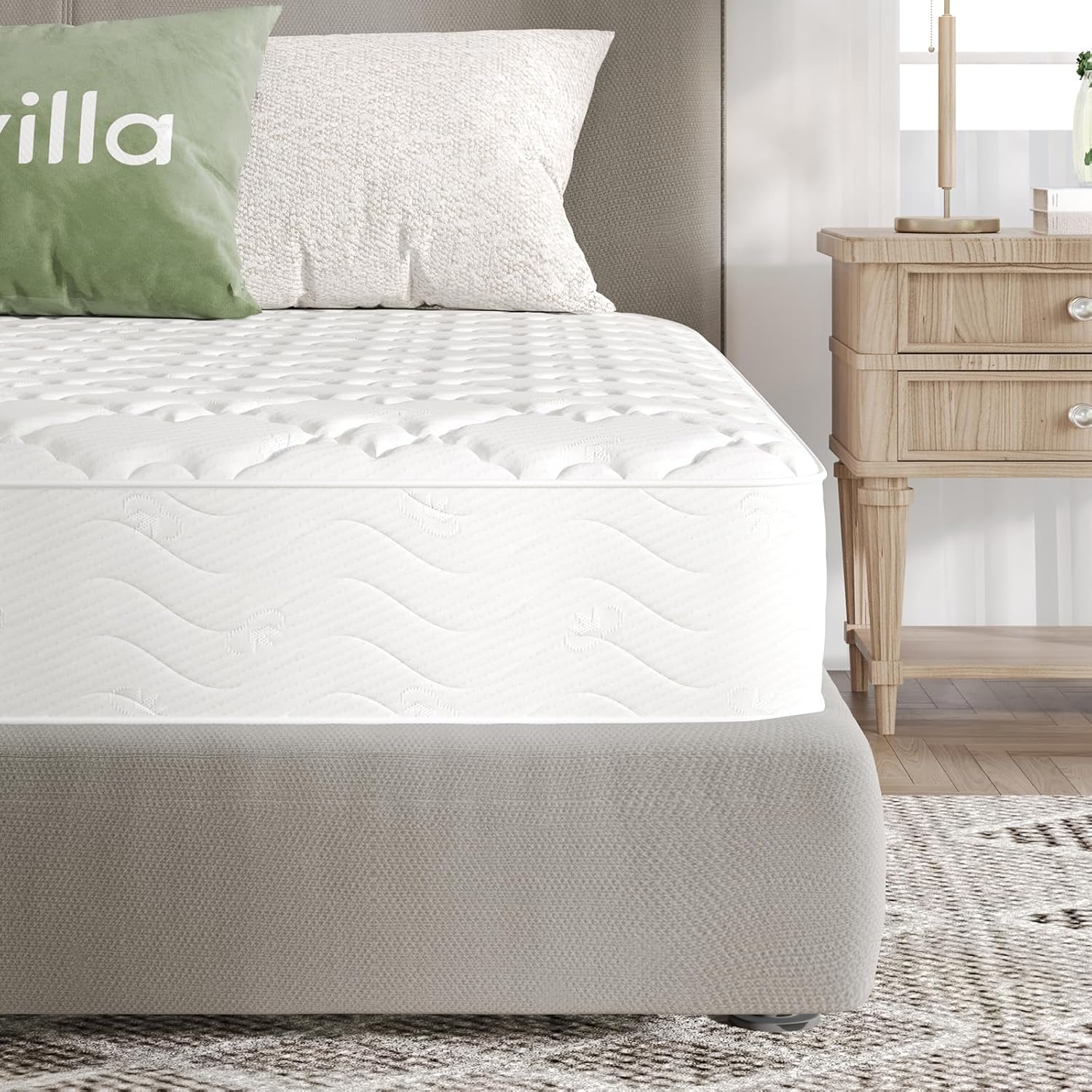 Novilla - Matelas Ressorts ensacés H3, 160x200 cm, 7 zones, confort mousse