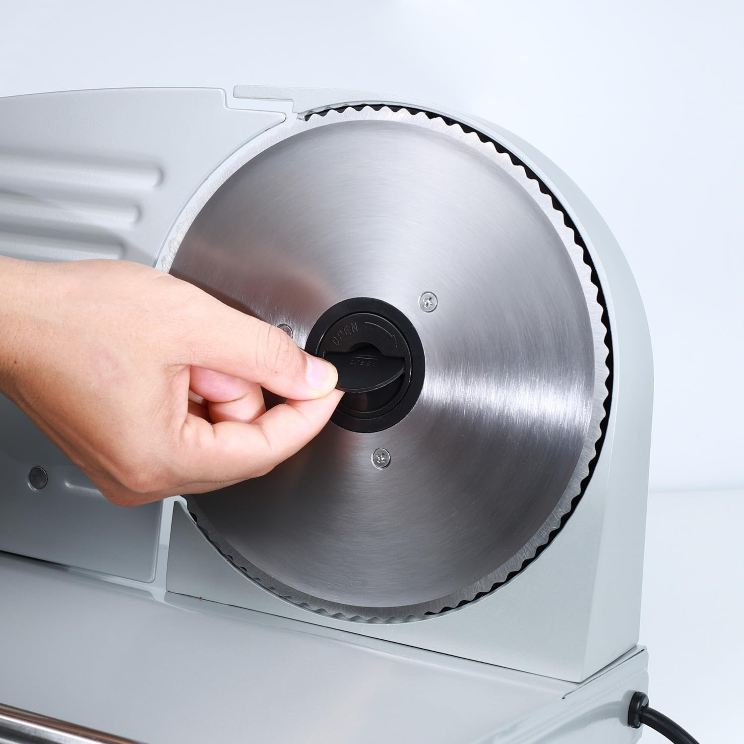 TOKASS - lame de trancheuse, 7,5 pouces, acier inoxydable, lame ronde