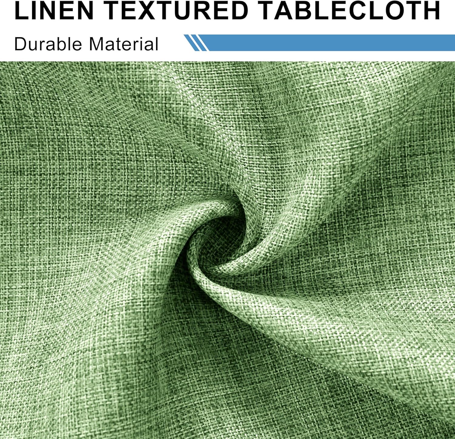 DWCN - nappe aspect lin - 135x180 cm - lavable, imperméable, anti-tache