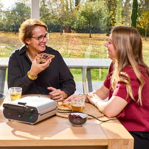 SENYA - Gaufrier 3 en 1 - compact - plaques antiadhésives, rangement facile