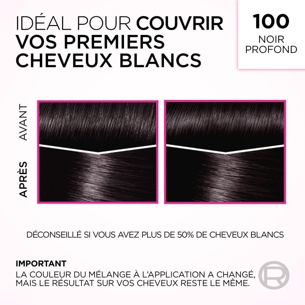 L'Oréal Paris - Casting Crème Gloss - soin sans ammoniaque, Noir Profond