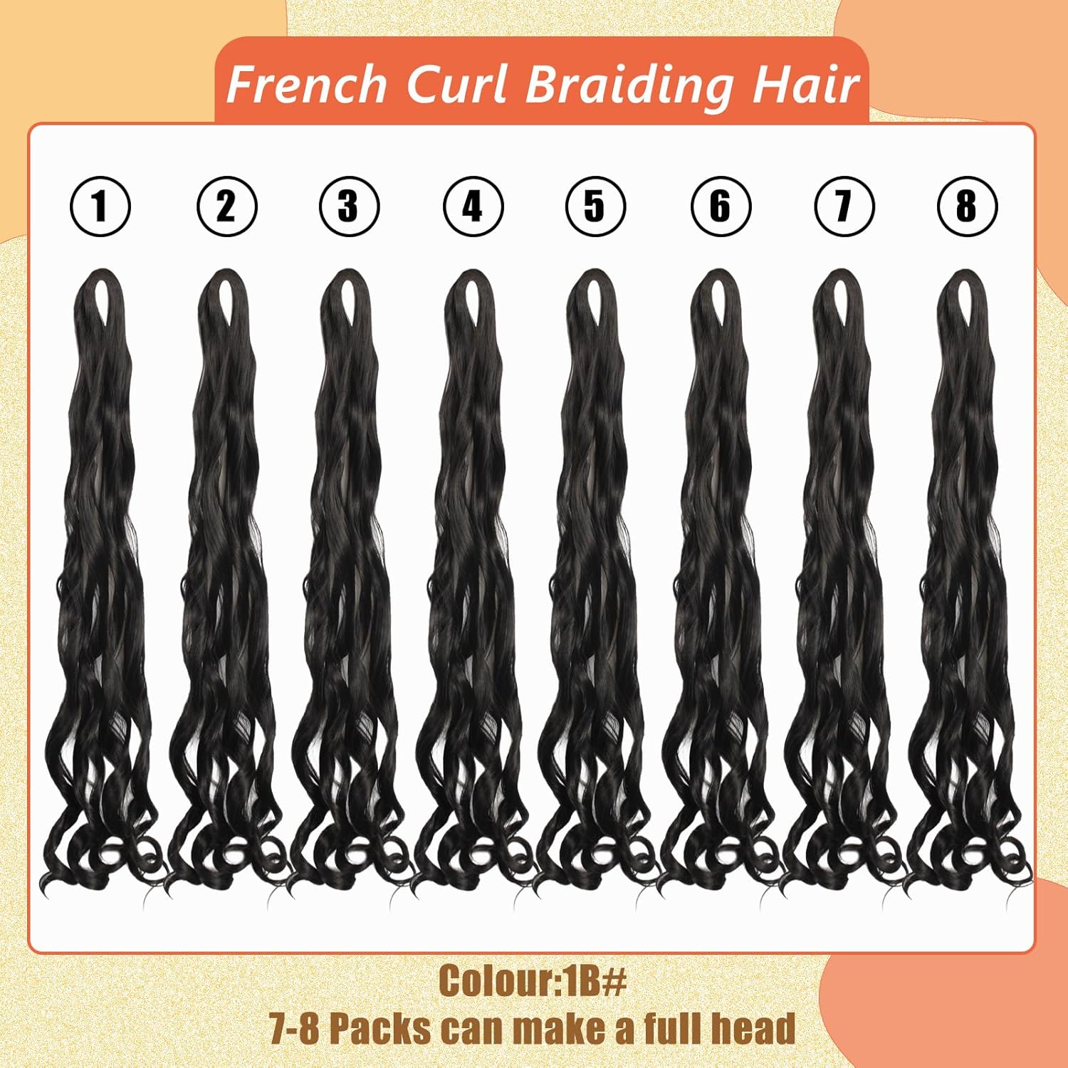 Enbeautiful - French Curl Braiding Hair 24