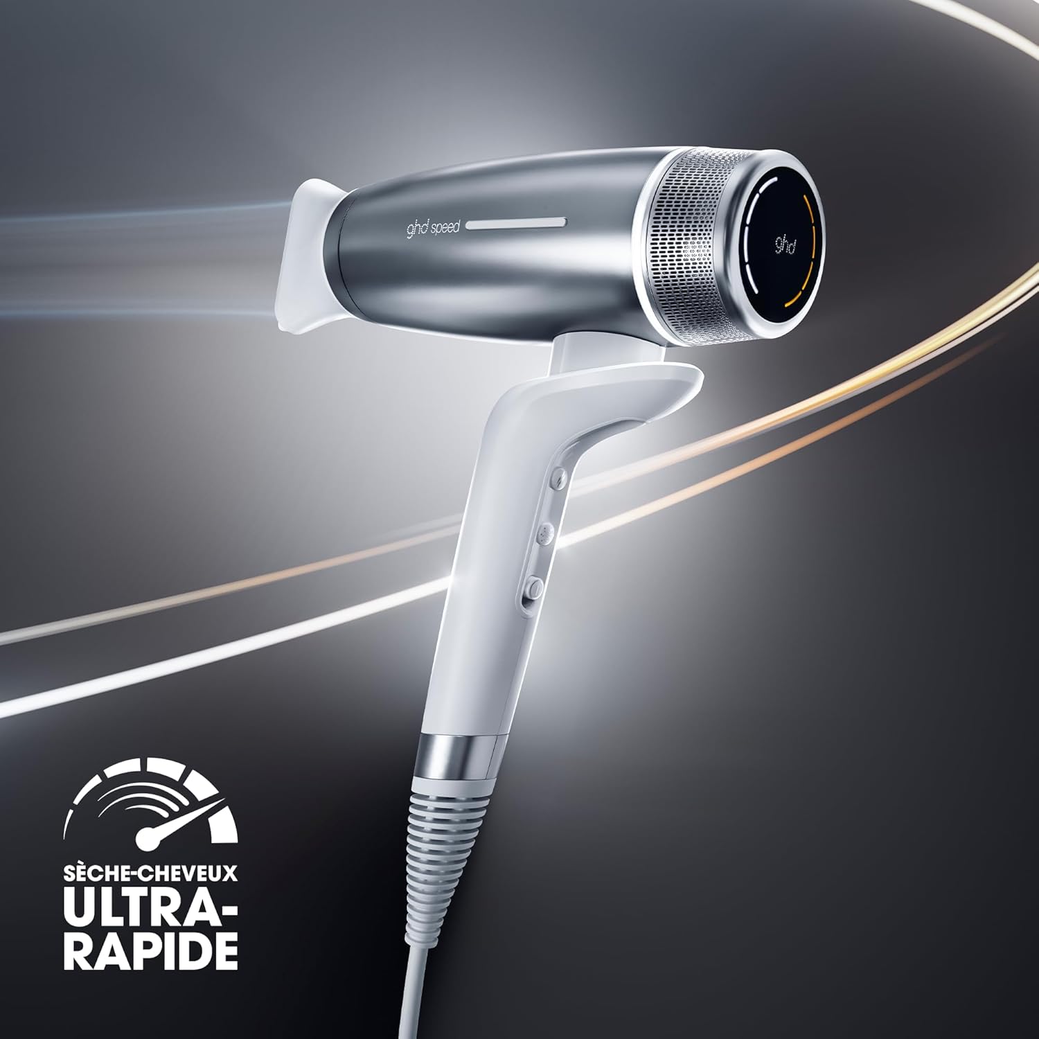 ghd - Speed Blanc - séchage ultra-rapide, contrôle pro, sans dommage