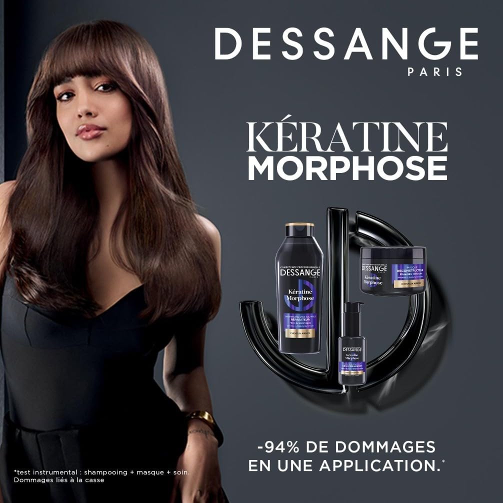 DESSANGE - Masque Kératine Morphose 280ml - répare, protège cheveux abîmés