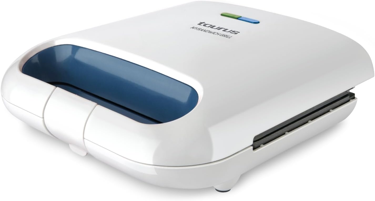 Taurus - Mysandwich Grill - grill électrique 800W, plaques antiadhésives, voyants, blanc