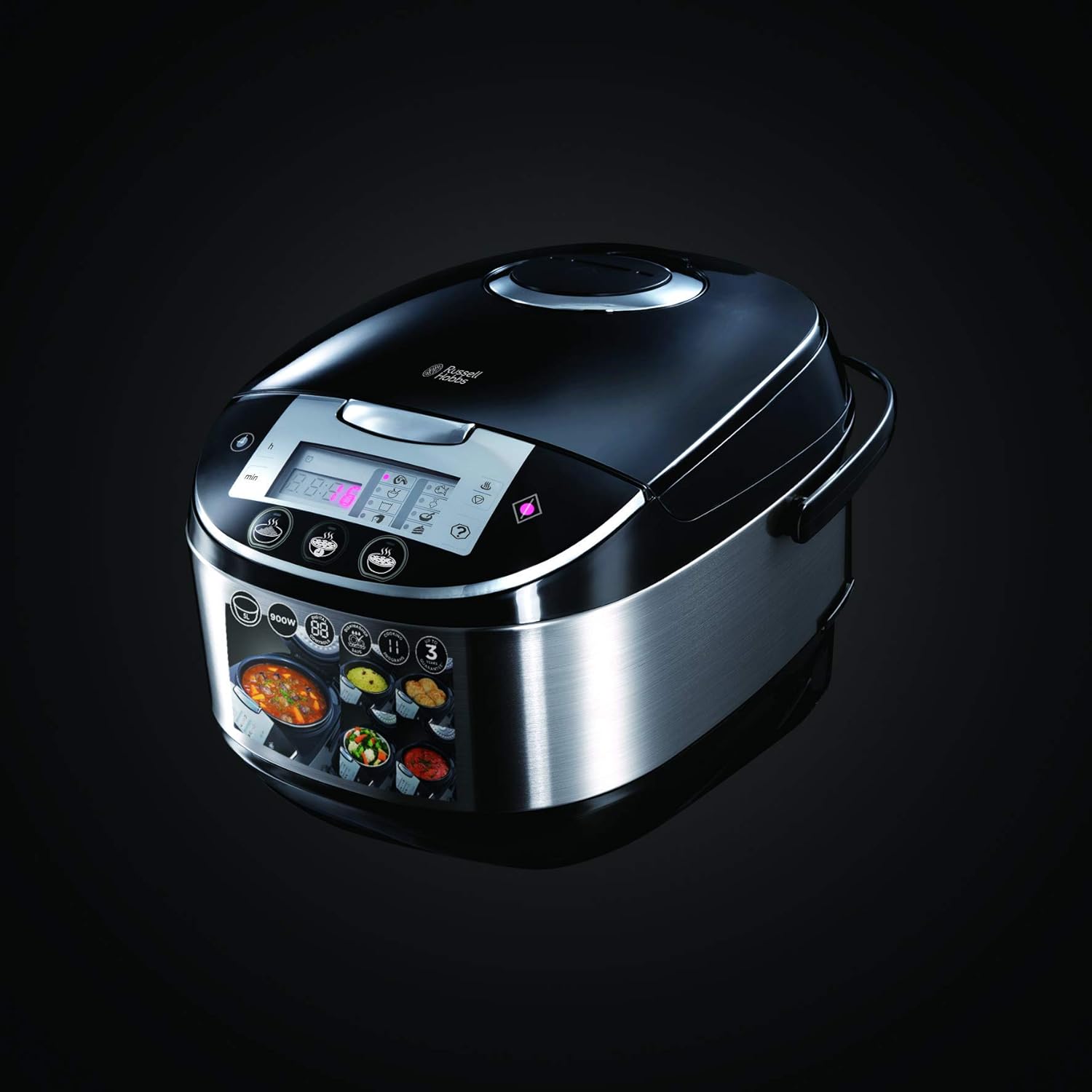 Russell Hobbs - CookAtHome - 11 programmes, 900W, cuisson multifonction, départ différé, écran LED - 21850-56