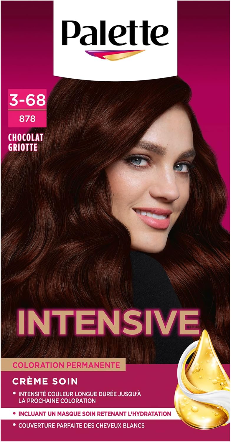 Palette - Intensive coloration permanente cheveux, longue tenue, Chocolat Griotte 878