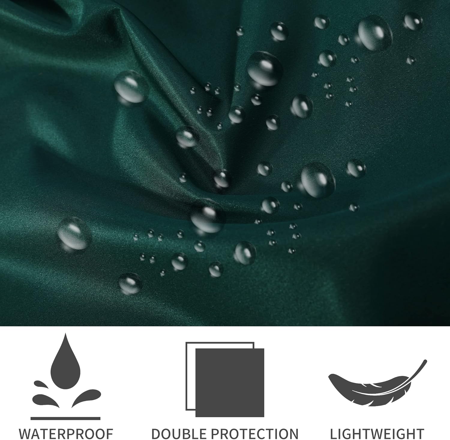 atopo - tablier chef pack 4 - taille réglable - 2 poches, étanche, vert