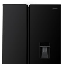 noir avec distributeur d'eau, au design moderne et élégant et à la finition mate