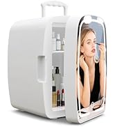 Upstreman 6L Mini Réfrigérateur Beauté avec Fonction Chauffage pour Maquillage, Boissons, Biberon...