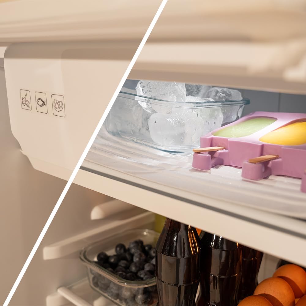 Cecotec - Mini Frigo Retro Bolero Coolmarket - 89,3x48,7cm - 95L, Classe E, Bleu - TT Origin 103