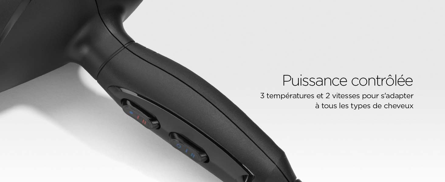 BaByliss, sèche-cheveux, Shine Pro 2200, 6713DE, fabrication italienne, diffuseur, concentrateur