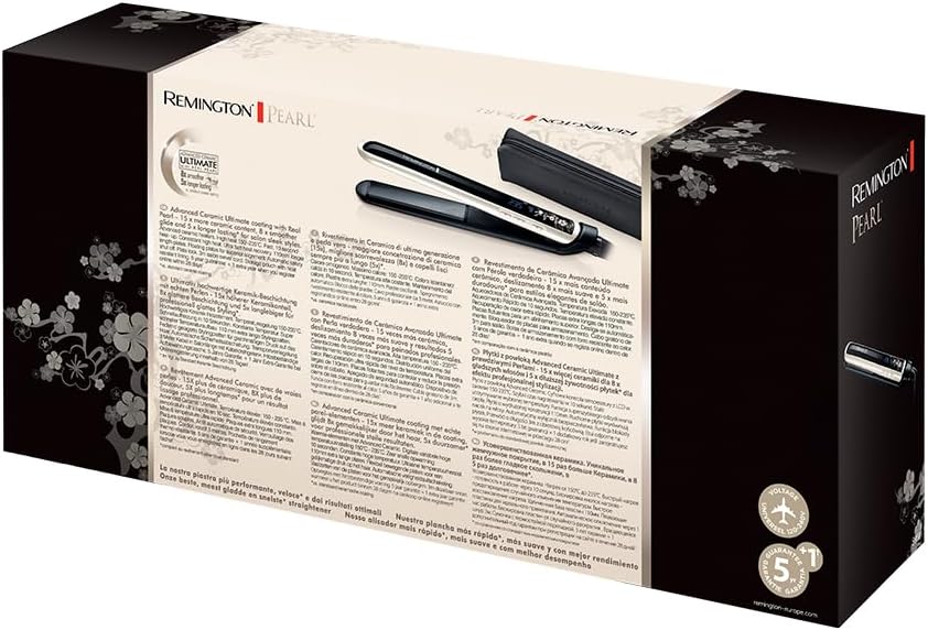 Remington - lisseur Pearl - plaques céramique, LCD, 150-235°C, S9501