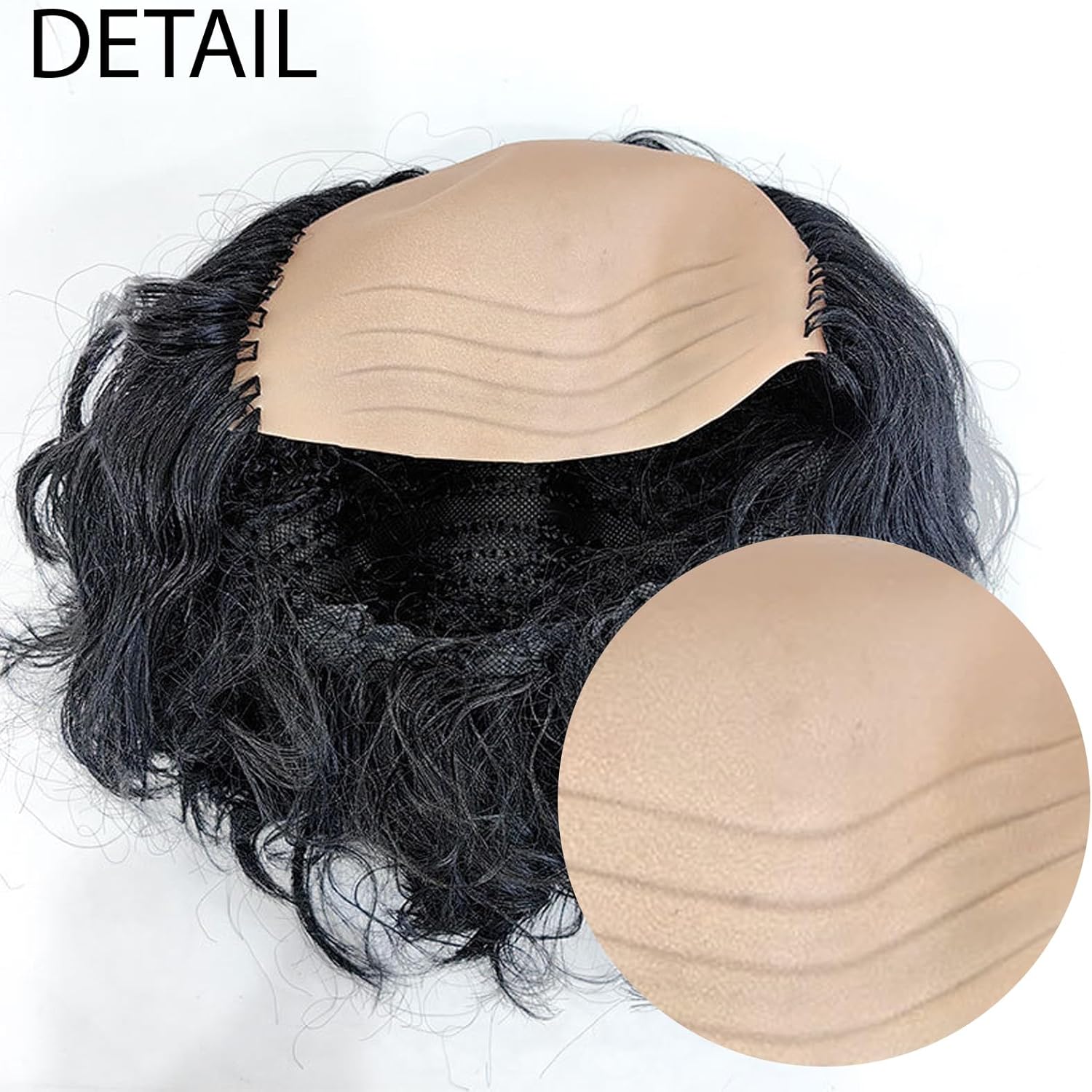 Perruque chauve adulte - accessoire cosplay/halloween - taille unique - idéal médecin, professeur, sorcier - AYNKH