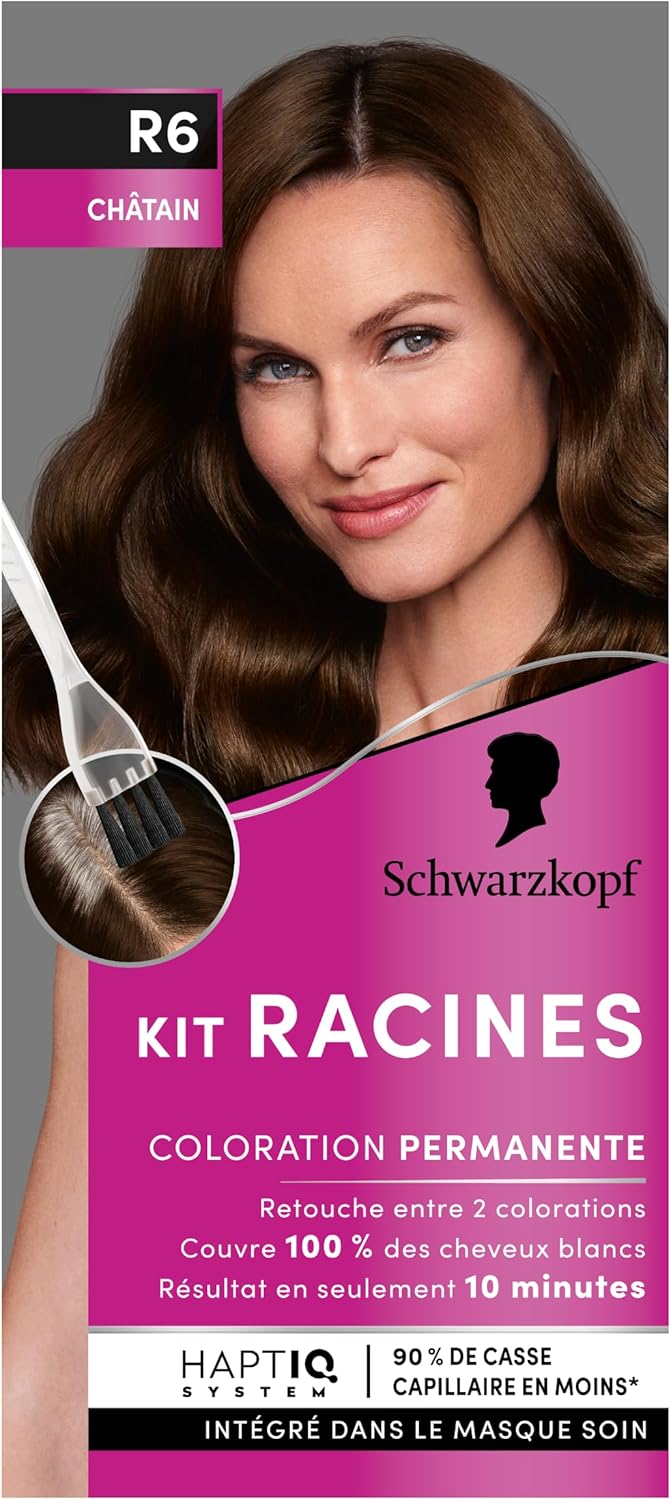 Schwarzkopf - Kit Racines R6 - retouche racines, huile nourrissante, lot de 3