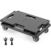 SOLEJAZZ Kit de roulettes de transport, capacité de charge de 200 kg, chariot de transport de meubles, pouvant être couplé, aide au déménagement, etc.