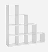 une étagère cubique blanche avec quatre étagères.