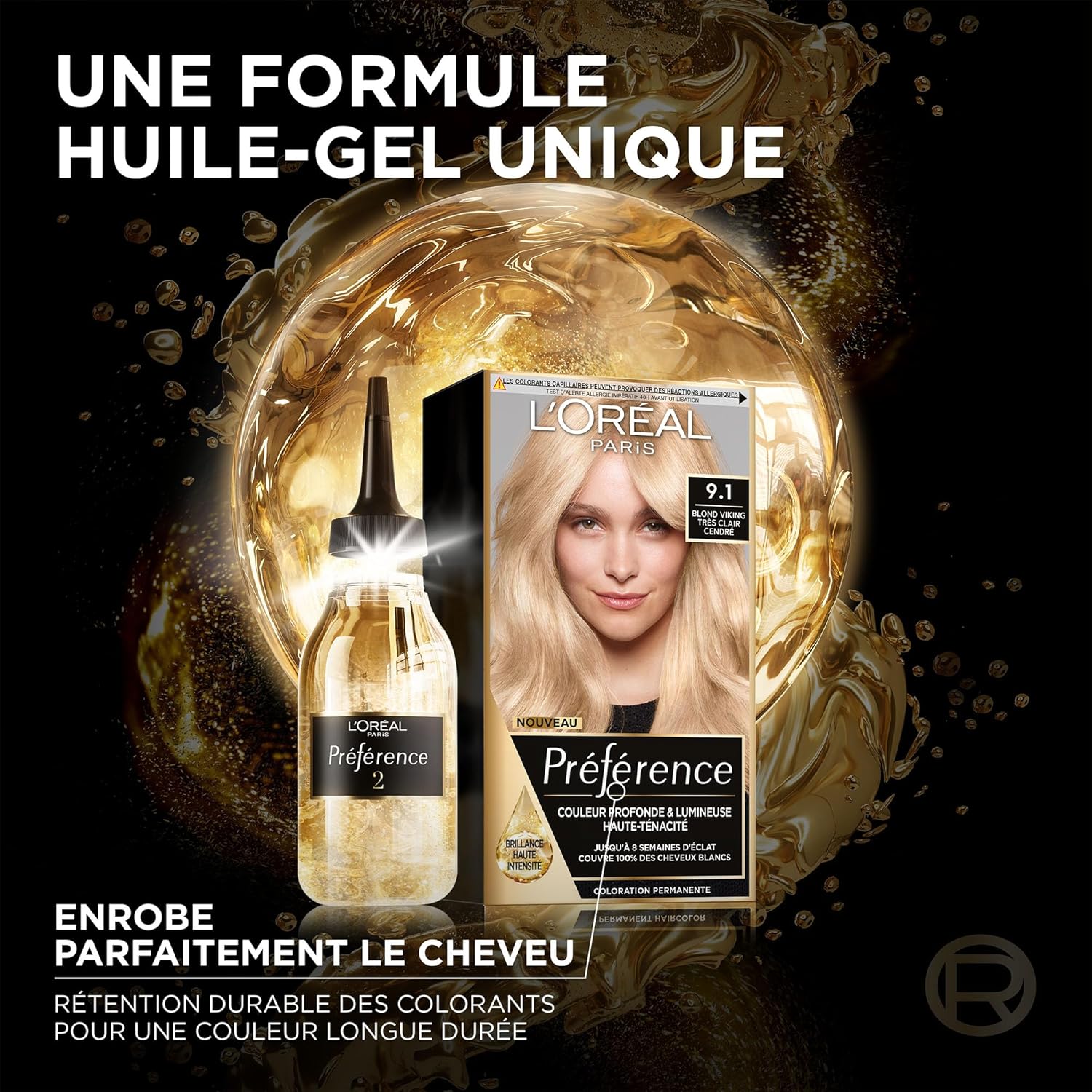 L'Oréal Paris - Préférence Moscou - Blond très clair - Couverture cheveux blancs