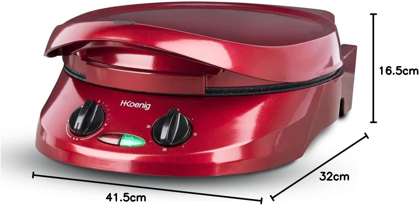H.Koenig - TRT180 - multicuiseur tarte express 9 moules, 210°C, plaques grill