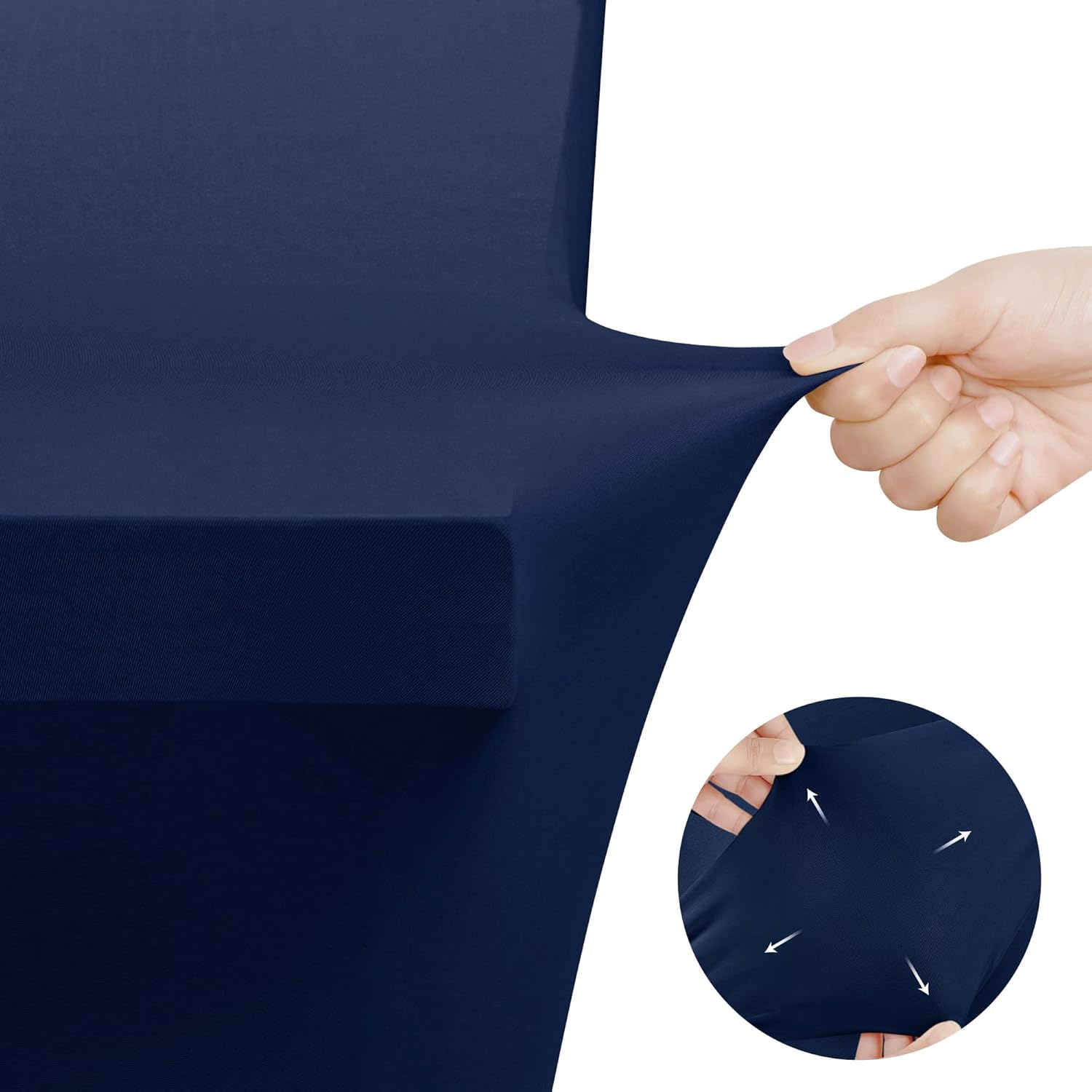 Utopia Kitchen - nappe extensible - 244 cm - polyesther spandex, lavable, infroissable, lot de 2