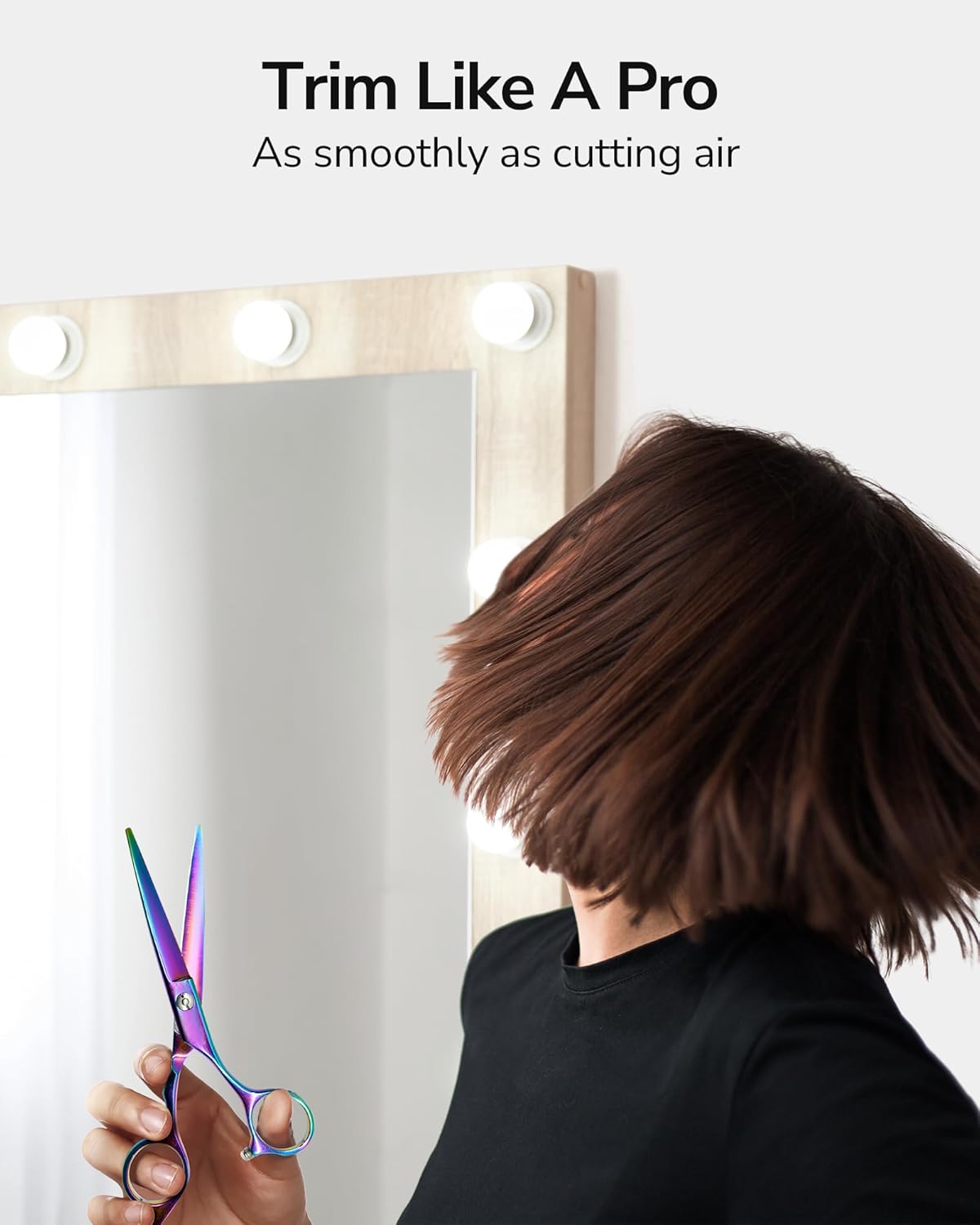 ULG – ciseaux de coiffure pro – 16,5 cm – lame rasoir inox japonais