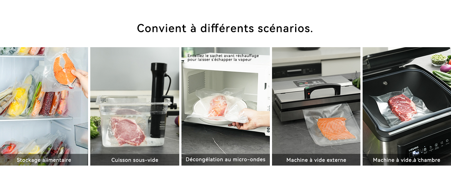 sac sous vide alimentaire