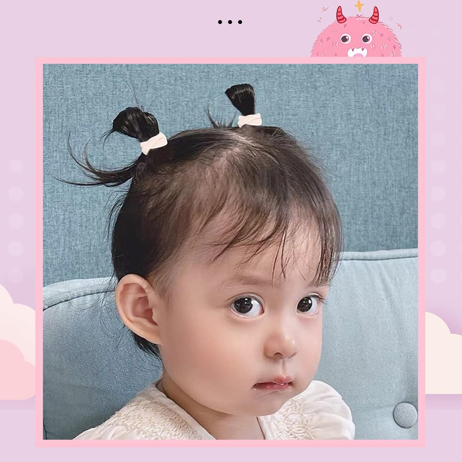 Elastiques cheveux - lot de 200 pcs - mini chouchous colorés enfants