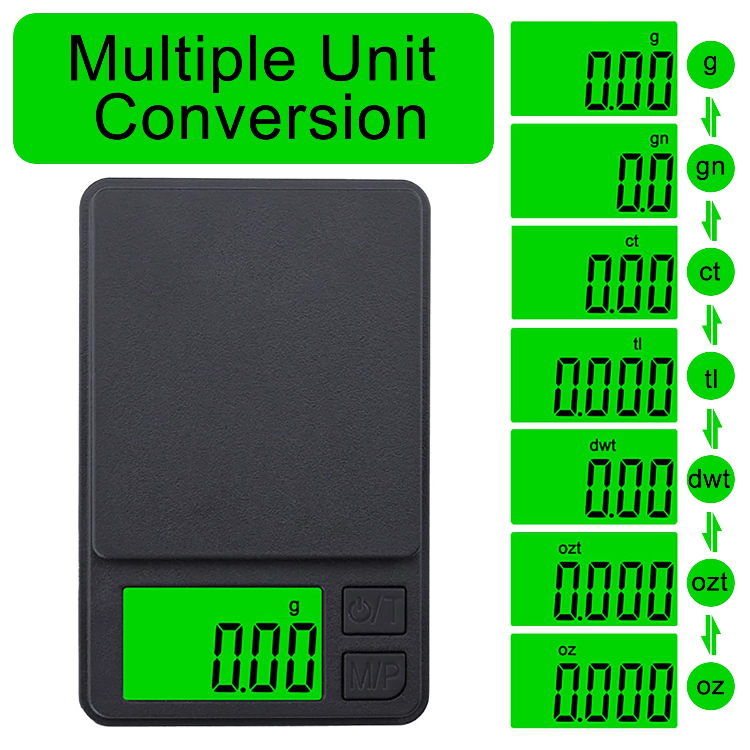GeekerChip - balance de cuisine - 0,01g à 1000g - LCD, portable, multifonction