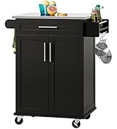 SoBuy Desserte Roulante Chariot de Cuisine Meuble de Rangement à roulettes Chariot de Service Buf...