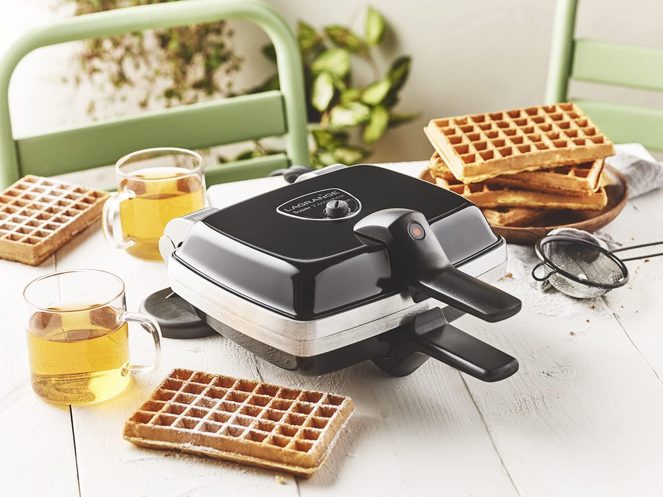 LAGRANGE - Super2 - gaufrier réversible, 2 plaques, 1000W, 039224