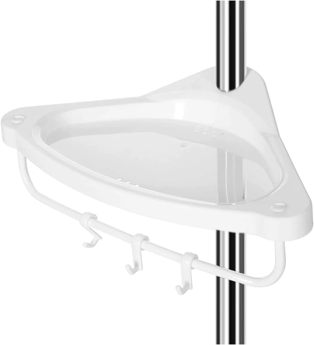 SONGMICS - étagère de douche réglable, 95-300cm, inox, 4 niveaux, BCB02SW