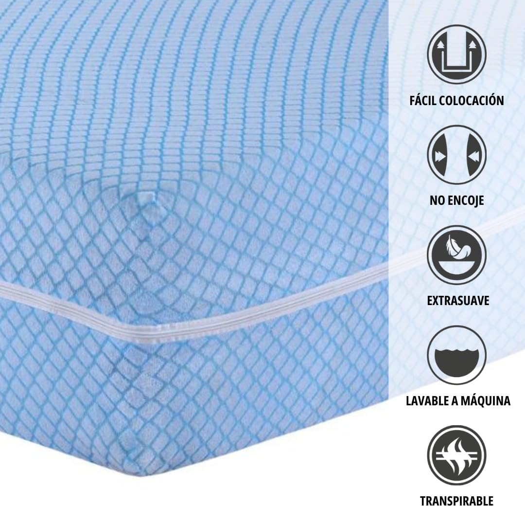 Degrees Home - Teide - housse 150 cm - anti-acariens, respirante, douce