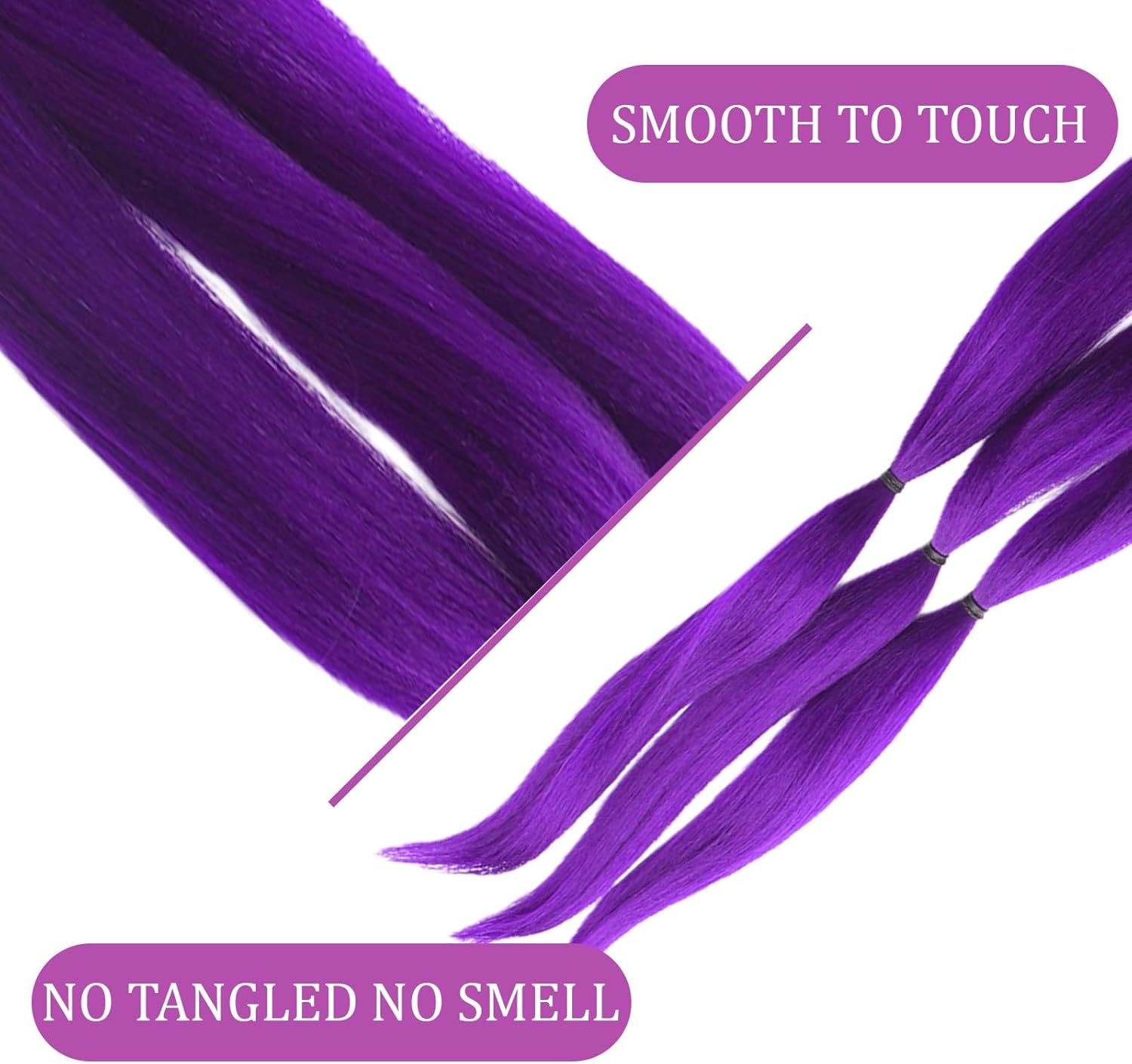 Extensions de cheveux violets - 28