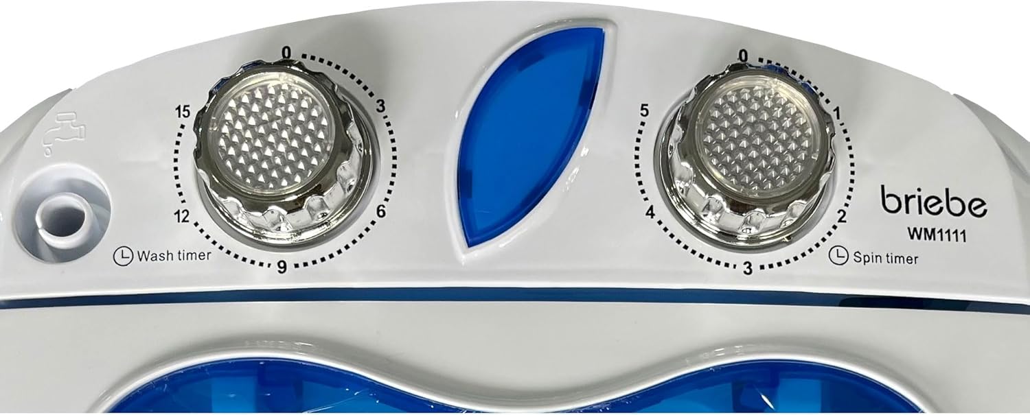 briebe - Mini machine à laver 3kg, portable, faible eau/énergie, WM1111