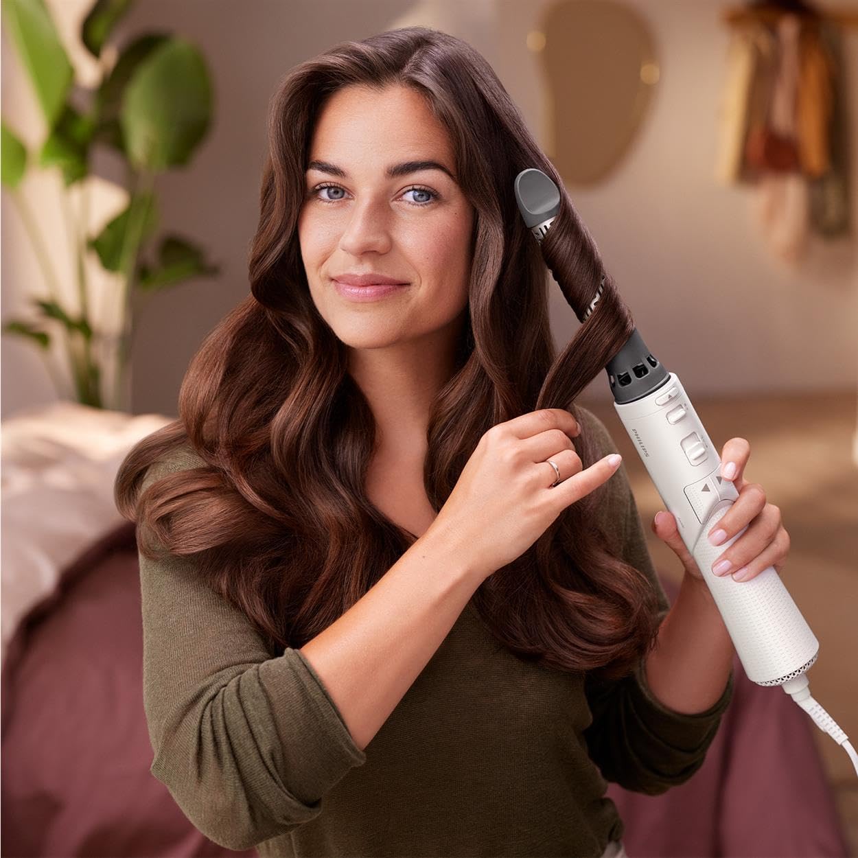 Philips - AirStyler 7000 - coiffeur volumisant, brosse rotative, tourmaline, céramique, 2 accessoires - BHA710/00