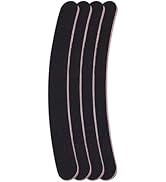 Limes à Ongles Professionnelles, 4 Pcs, Incurvé et Banane, Double Face, Pour le Soin et le Stylis...