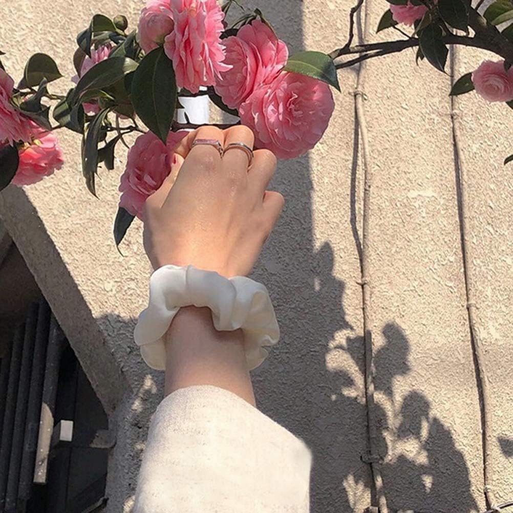 Chouchous cheveux - lot de 12 - satin coloré, élastiques doux