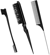 Sularpek 3 Pièces Set de Brosse à Taquiner, Peigne à Double Tranchant, Peigne à Queue de Rat, Pei...