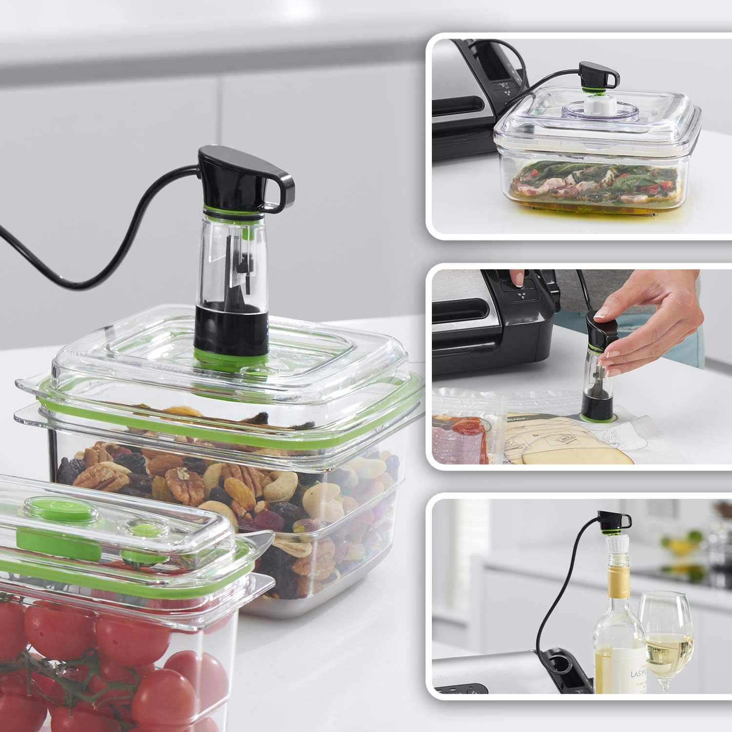 FoodSaver - machine sous vide série FFS - compacte, rangement rouleau intégré, marinage, sacs inclus - FFS017X