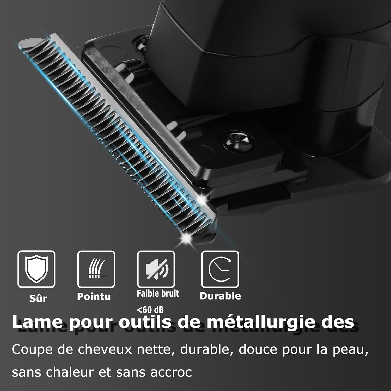 Kemei - Tondeuse professionnelle série 2299 - Sans fil, lame en T, rechargeable - 2299