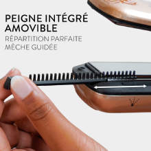 Le texte indique « PEIGNE INTEGRE AMOVIBLE ». L'illustration montre un carnet ou un journal avec un système de reliure à peigne intégré qui semble amovible.