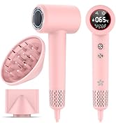 Seche Cheveux Professionnel avec Diffuseur, Sèche Cheveux Ionique, Seche Cheveux à 400 Millions P...