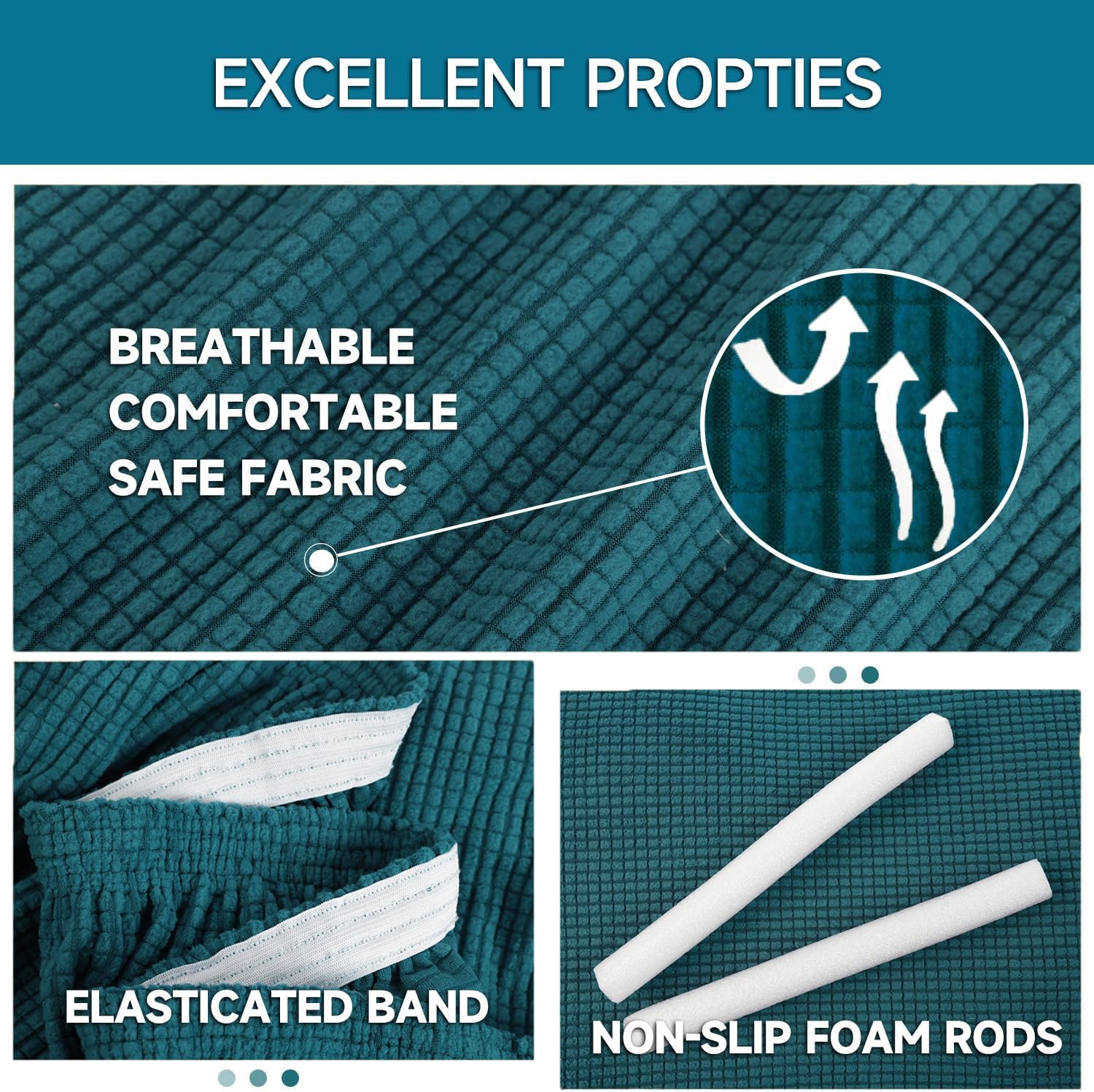 Housse canapé 1 place - extensible accoudoirs - vert foncé - antidérapante antisallissure